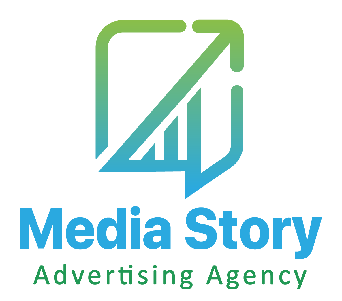 Media Story Kuwait — full logo for advertising and digital marketing agency